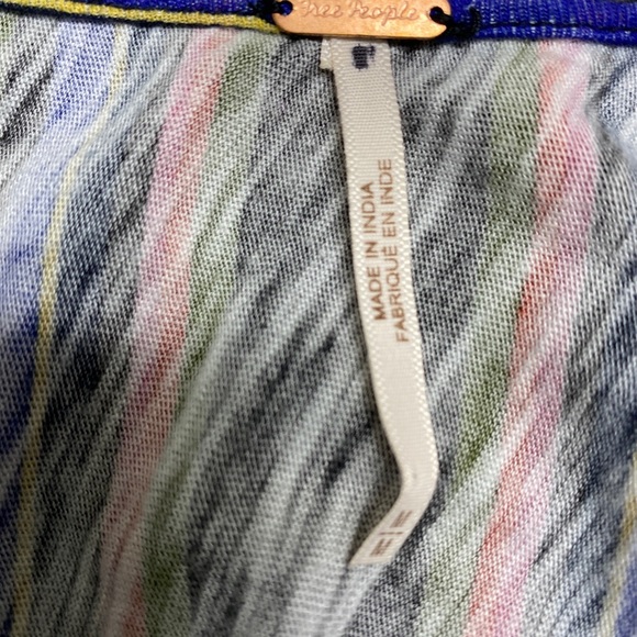 Free people Aruba crochet multicolor striped crop top size Medium - Picture 4 of 4